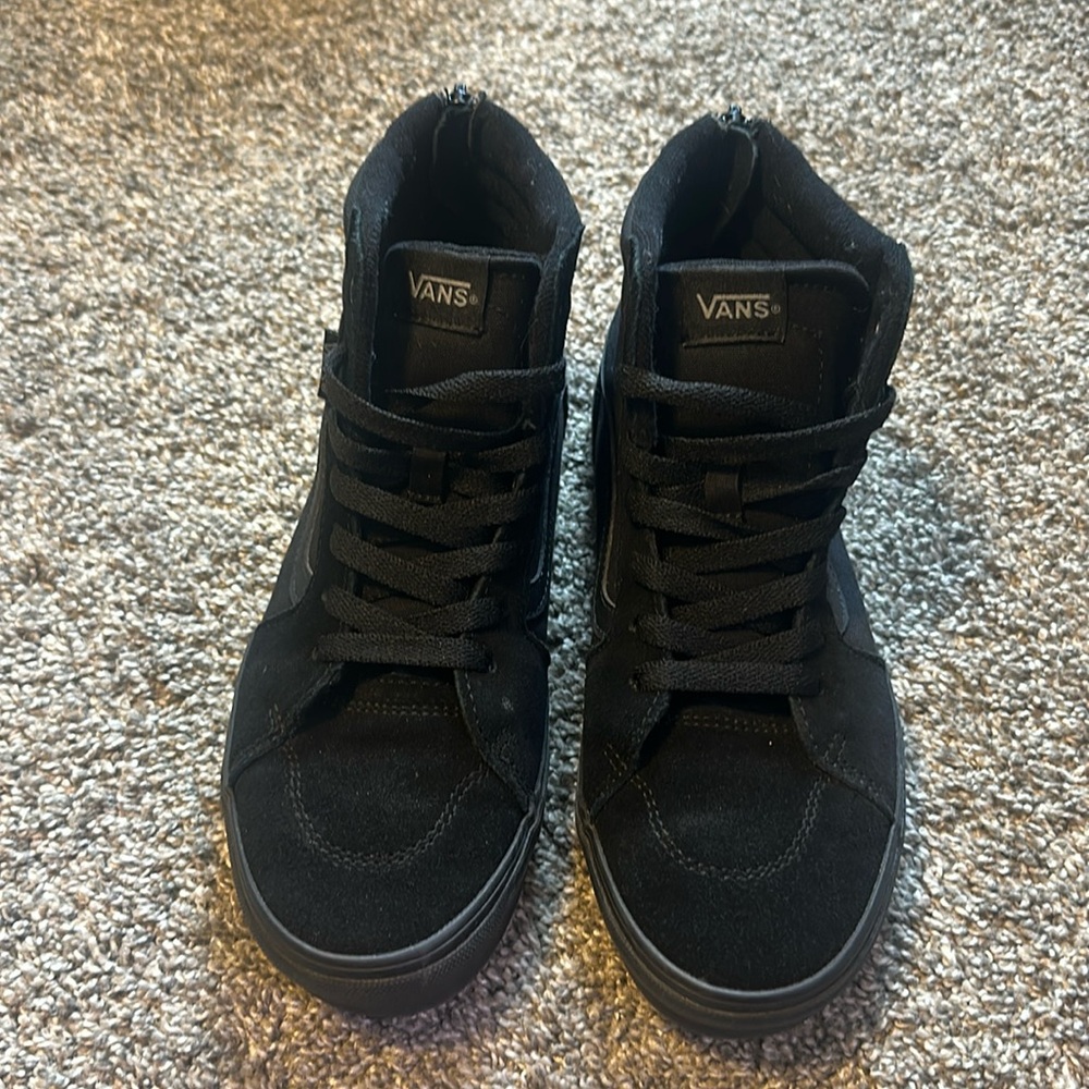 All Black High Top Vans